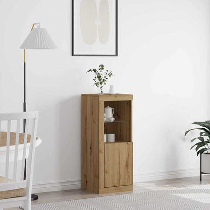 Sideboard Eiche handwerklich 41 x 37 x 100 cm Holzwerkstoff