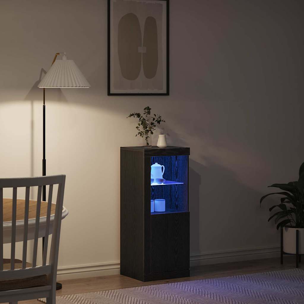 Sideboard Schwarze Eiche 41 x 37 x 100 cm Holzwerkstoff