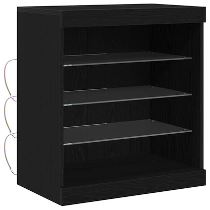 Sideboard Schwarze Eiche 60,5 x 37 x 67 cm Holzwerkstoff