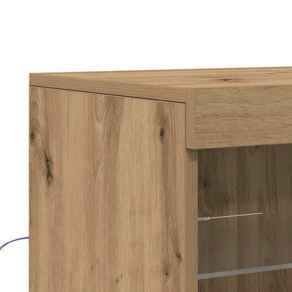 Sideboard Eiche handwerklich 60,5 x 37 x 100 cm Holzwerkstoff