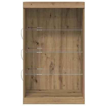 Sideboard Eiche handwerklich 60,5 x 37 x 100 cm Holzwerkstoff