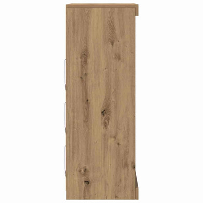 Sideboard Eiche handwerklich 60,5 x 37 x 100 cm Holzwerkstoff