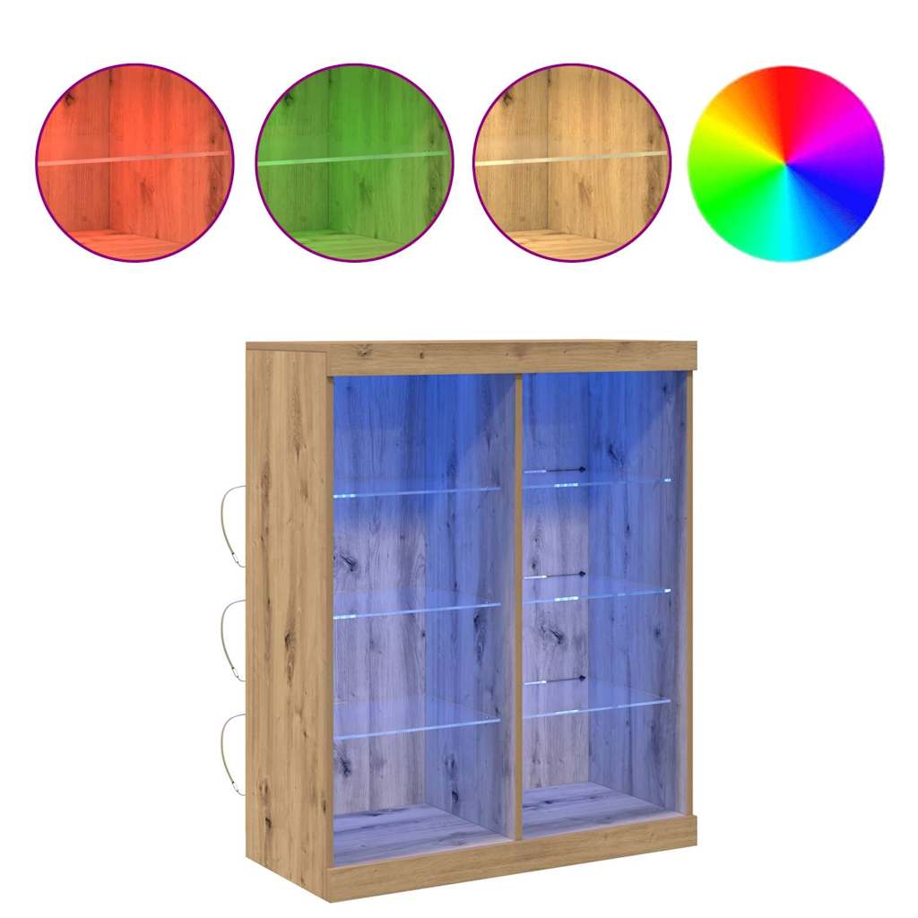 Sideboard Eiche handwerklich 41 x 37 x 100 cm Holzwerkstoff