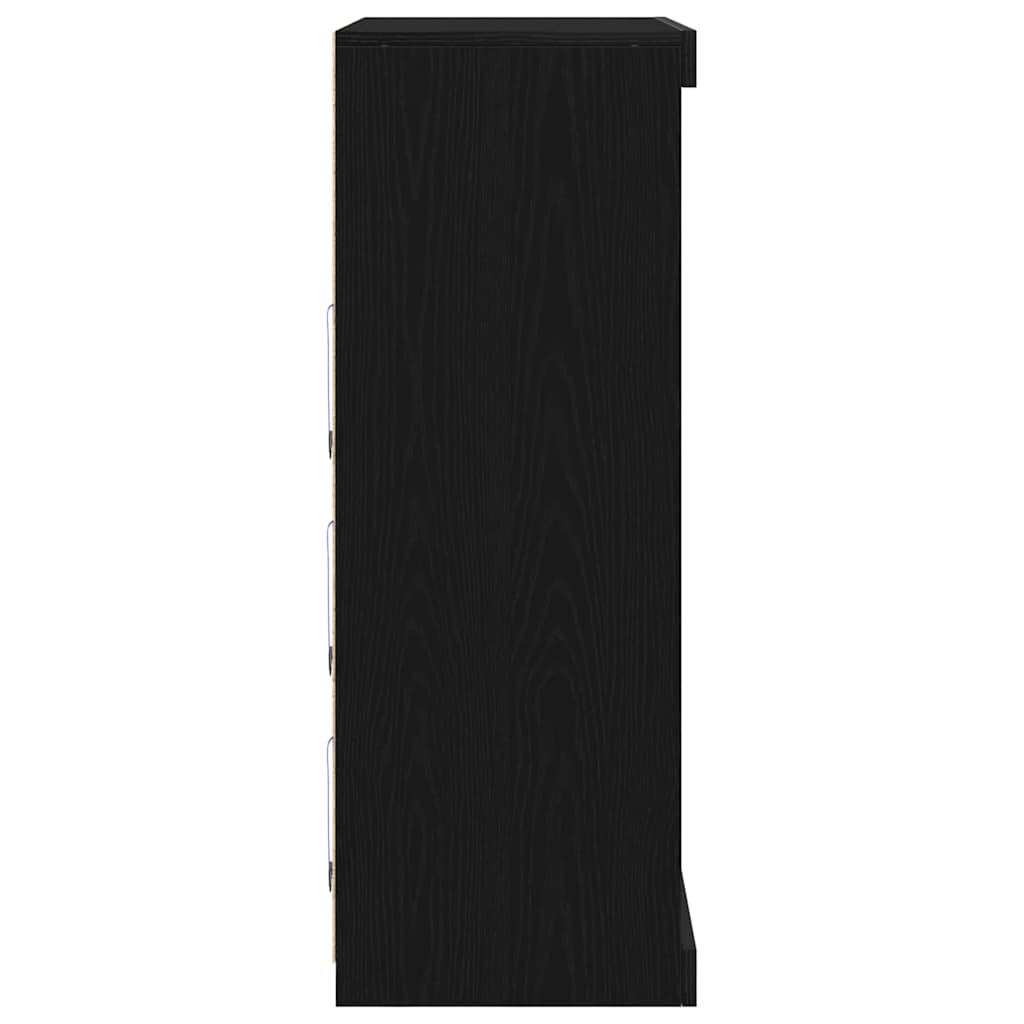 Sideboard Schwarze Eiche 41 x 37 x 100 cm Holzwerkstoff