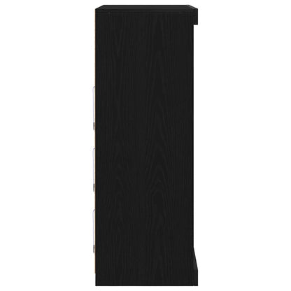 Sideboard Schwarze Eiche 41 x 37 x 100 cm Holzwerkstoff