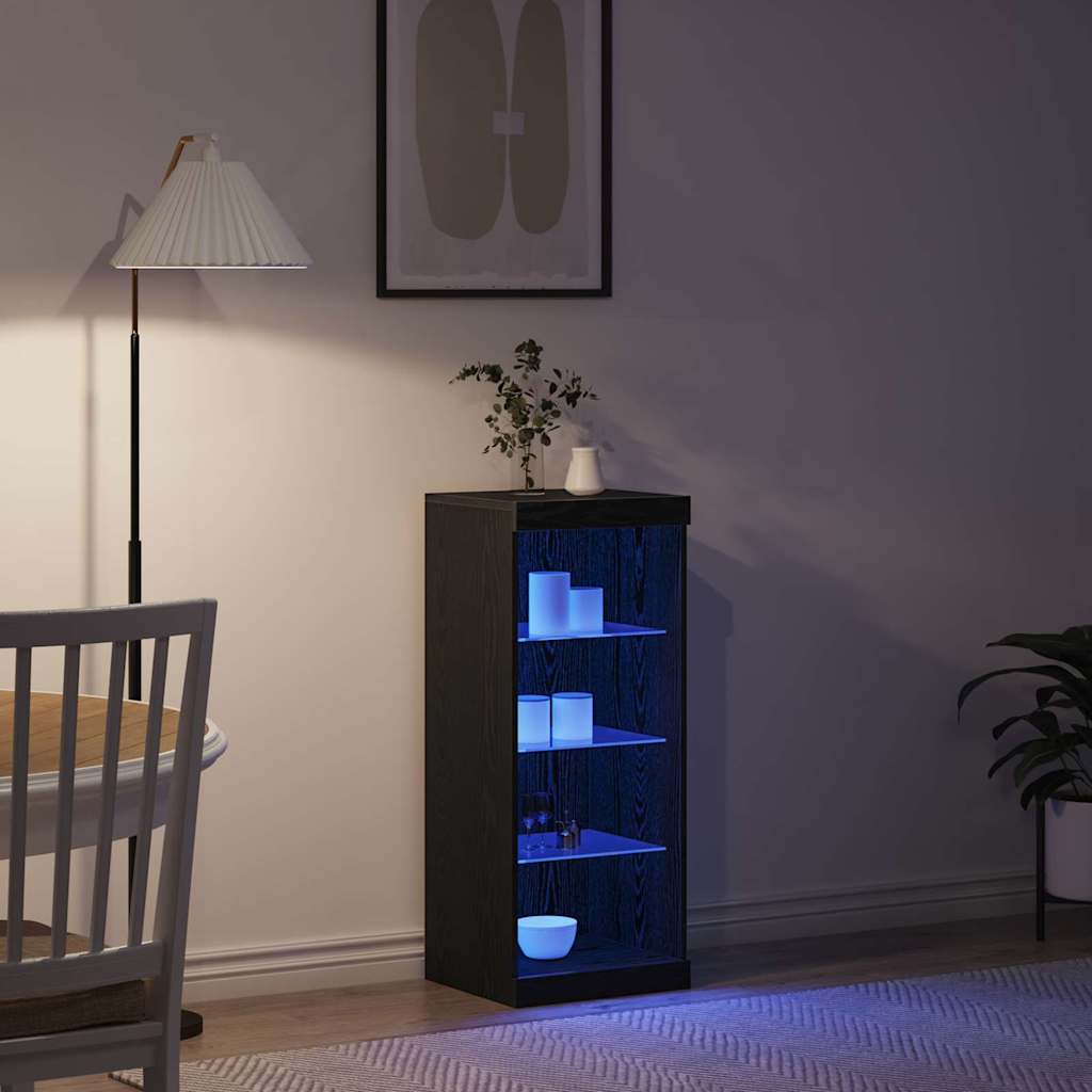 Sideboard Schwarze Eiche 41 x 37 x 100 cm Holzwerkstoff