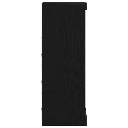 Sideboard Schwarze Eiche 41 x 37 x 100 cm Holzwerkstoff