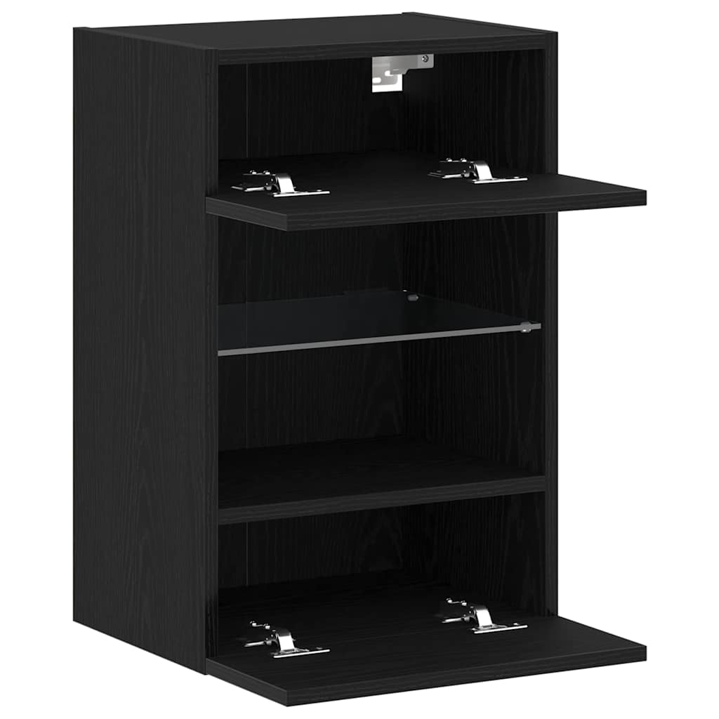 TV-Schrankset Schwarz 40 x 30 x 60,5 cm Holzwerkstoff