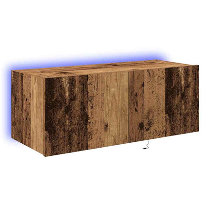TV-Wandregal Wandmontiert Altholz 80 x 35 x 31 cm Holzwerkstoff