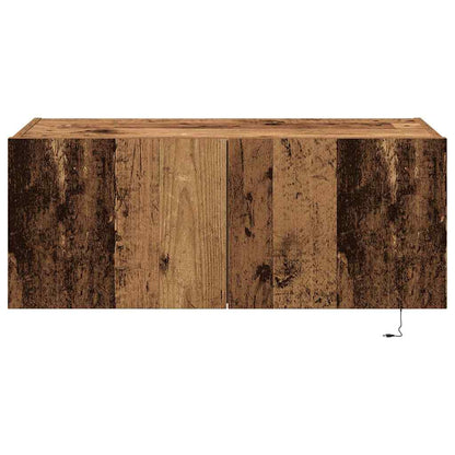 TV-Wandregal Wandmontiert Altholz 80 x 35 x 31 cm Holzwerkstoff