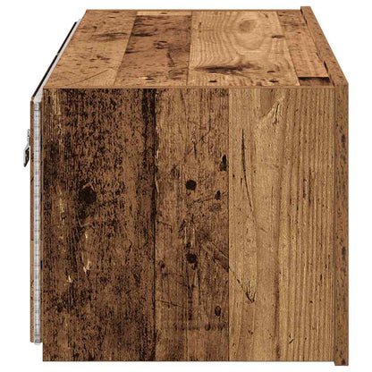 TV-Wandregal Wandmontiert Altholz 80 x 35 x 31 cm Holzwerkstoff