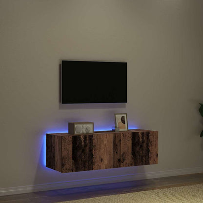TV-Wandregal Altholz 100 x 35 x 31 cm Holzwerkstoff