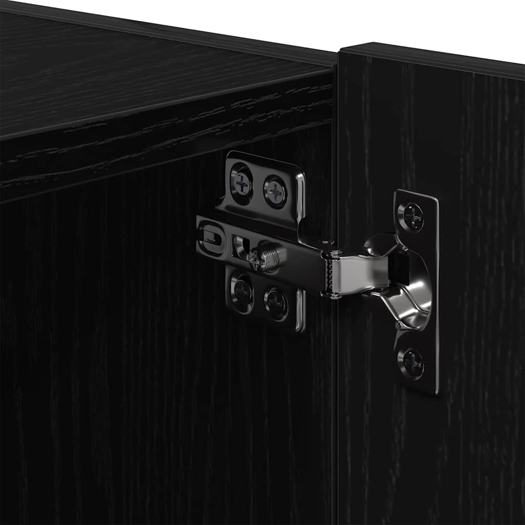 TV-Wandregal Schwarze Eiche 100 x 35 x 31 cm Holzwerkstoff