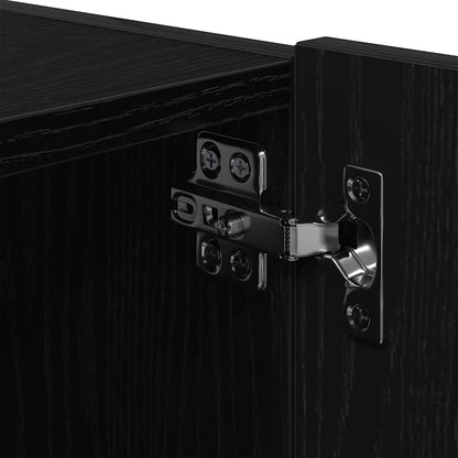 TV-Wandregal Schwarze Eiche 100 x 35 x 31 cm Holzwerkstoff