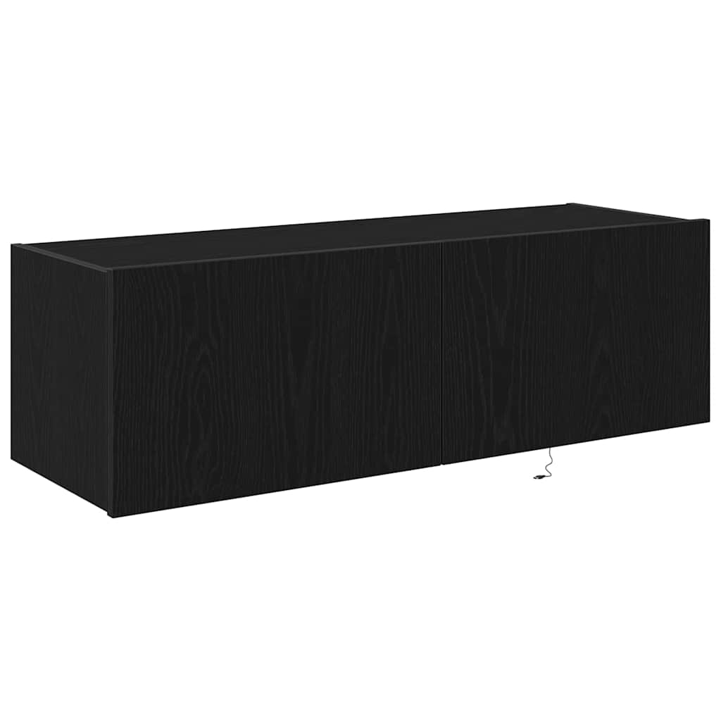 TV-Wandregal Schwarze Eiche 100 x 35 x 31 cm Holzwerkstoff