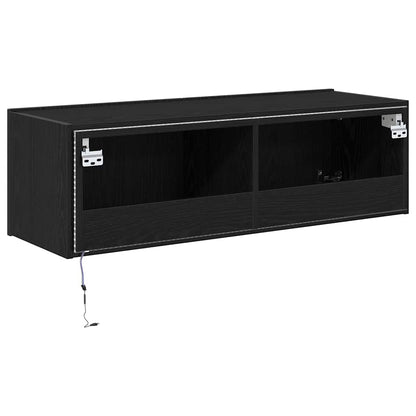 TV-Wandregal Schwarze Eiche 100 x 35 x 31 cm Holzwerkstoff