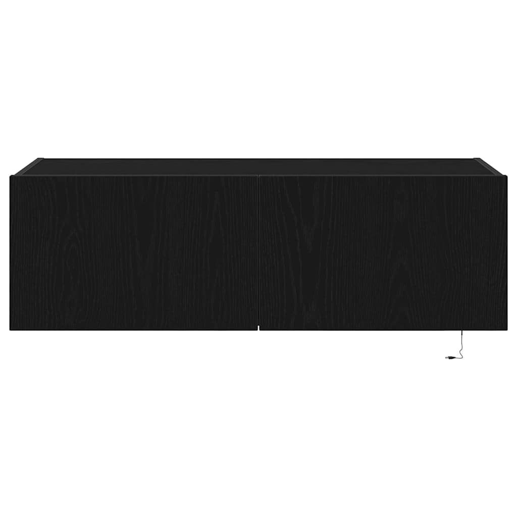 TV-Wandregal Schwarze Eiche 100 x 35 x 31 cm Holzwerkstoff