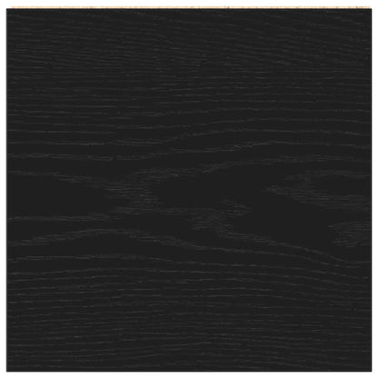 Badschrank Schwarz Eichen-Optik 30x30x183,5 cm Holzwerkstoff