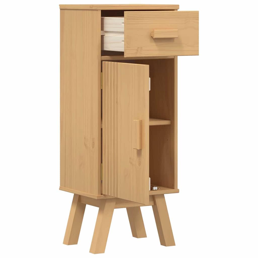 Badezimmer Schrank mit Regal Olden Braun 35 x 30 x 90 cm