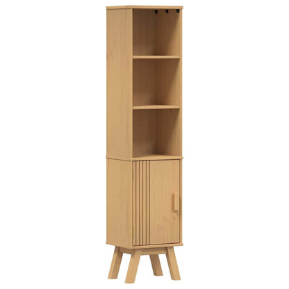 Badezimmer Schrank mit Regal Olden Braun 35 x 30 x 159 cm