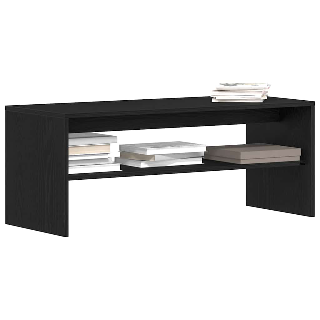 TV-Schrank Schwarz Eichen-Optik 100x40x40 cm Holzwerkstoff