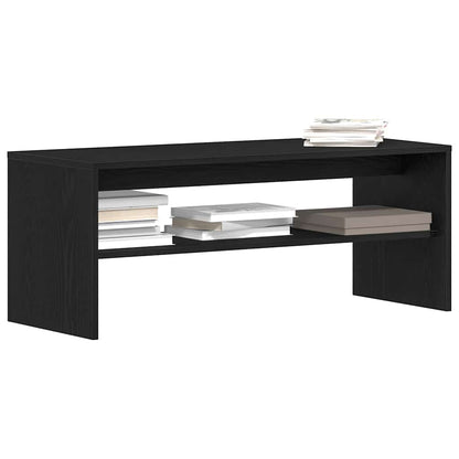 TV-Schrank Schwarz Eichen-Optik 100x40x40 cm Holzwerkstoff