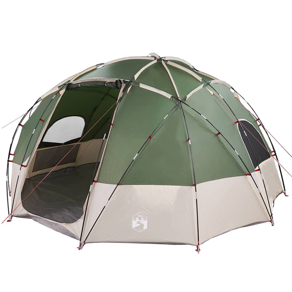 Campingzelt mit Dach Grün 475 x 475 x 235 cm Polyester
