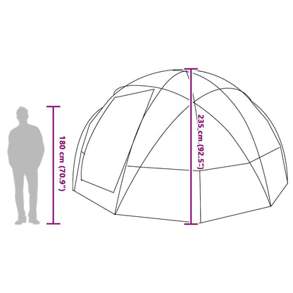 Campingzelt mit Dach Grün 475 x 475 x 235 cm Polyester