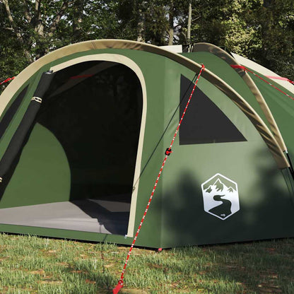 Campingzelt mit Dach Grün 308 x 268 x 130 cm Polyester