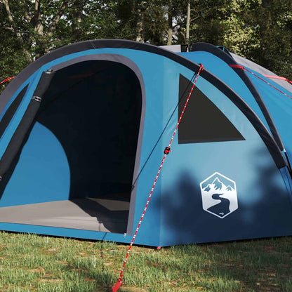 Campingzelt mit Dach Blau 308 x 268 x 130 cm Polyester