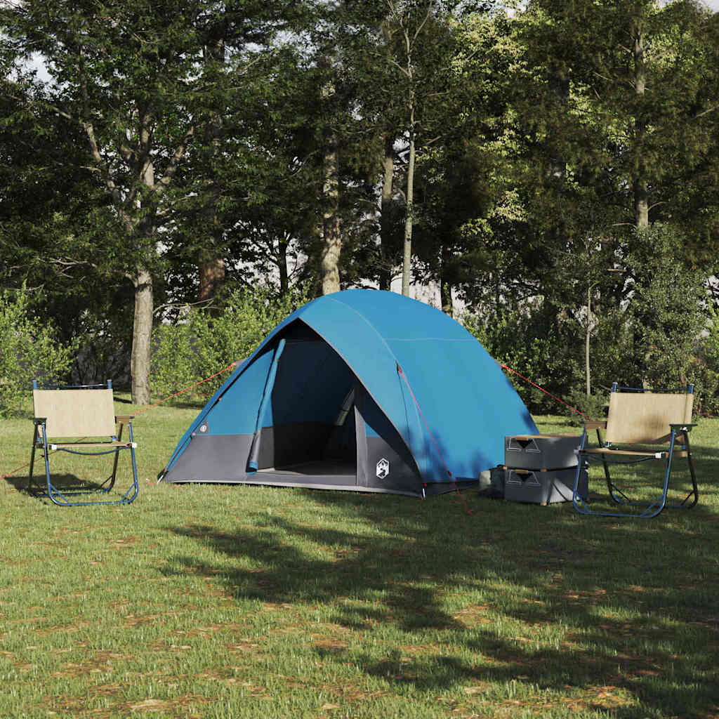 Campingzelt Blau 320 x 275 x 190 cm Polyester