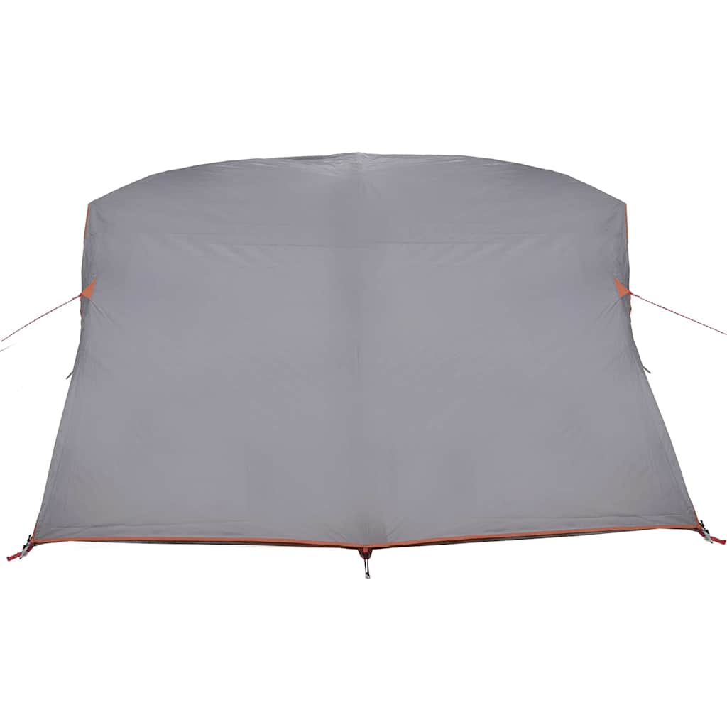Campingzelt Grau und Orange 275 x 230 x 140 cm Polyester