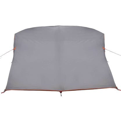 Campingzelt Grau und Orange 275 x 230 x 140 cm Polyester