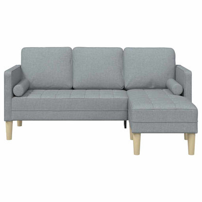 Sofa Set Hellgrau 173 x 131 x 67 cm Stoff