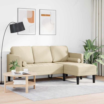 Sofa Set Creme 173 x 131 x 67 cm Stoff