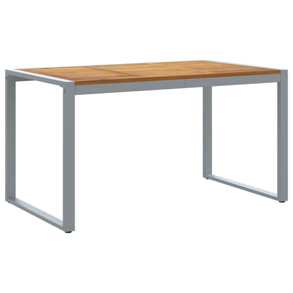 Garten-Eßtisch Grau 140 x 80 x 75 cm