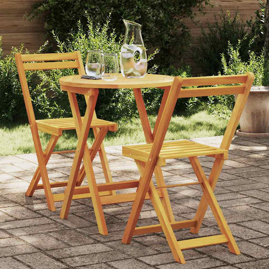 Garten Essgruppe mit Kissen 3 pcs Öl-Natur Massivholz Akazie