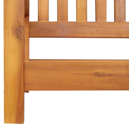Gartenschaukelbank Braun 119 x 35 x 47 cm Massivholz Akazie