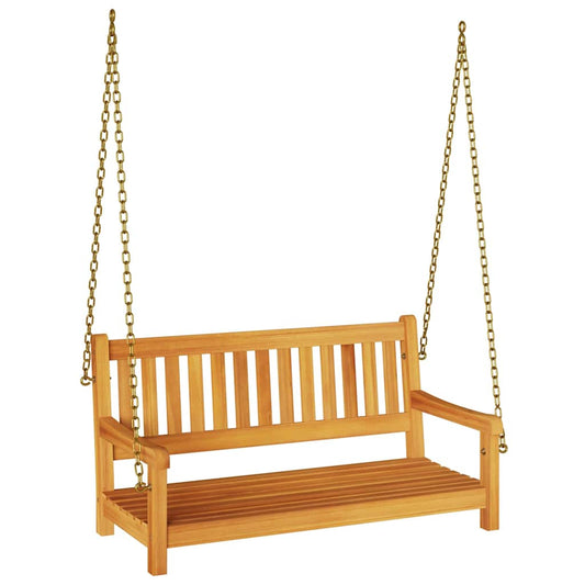 Gartenschaukelbank Braun 119 x 35 x 47 cm Massivholz Akazie