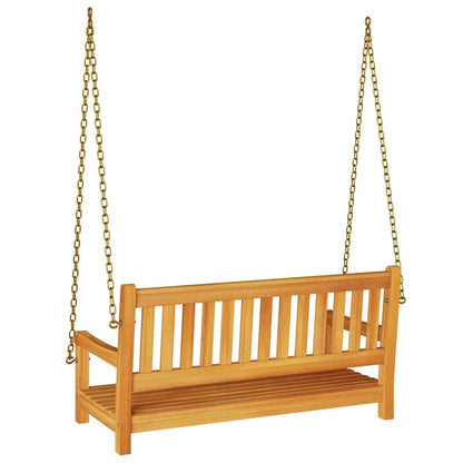 Gartenschaukelbank Braun 119 x 35 x 47 cm Massivholz Akazie