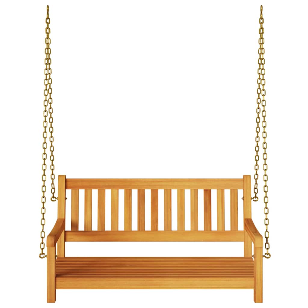 Gartenschaukelbank Braun 119 x 35 x 47 cm Massivholz Akazie