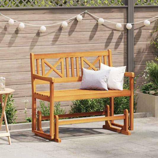 Garten Schaukeltbank Braun 110 x 59 x 97cm Massivholz Akazie