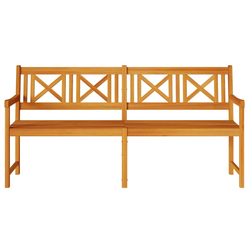 Gartenbank Braun 180 x 56 x 90 cm Massivholz Akazie