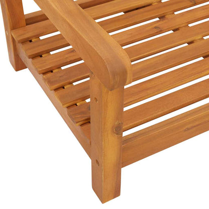 Gartenschaukelbank Braun 119 x 35 x 47 cm Massivholz Akazie