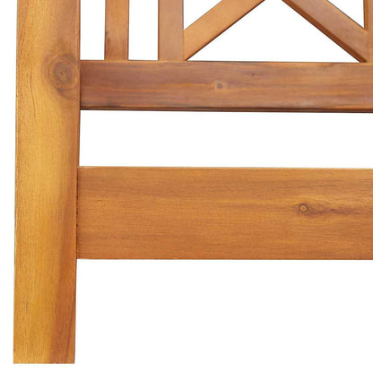 Gartenschaukelbank Braun 119 x 35 x 47 cm Massivholz Akazie