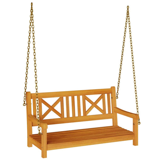 Gartenschaukelbank Braun 119 x 35 x 47 cm Massivholz Akazie