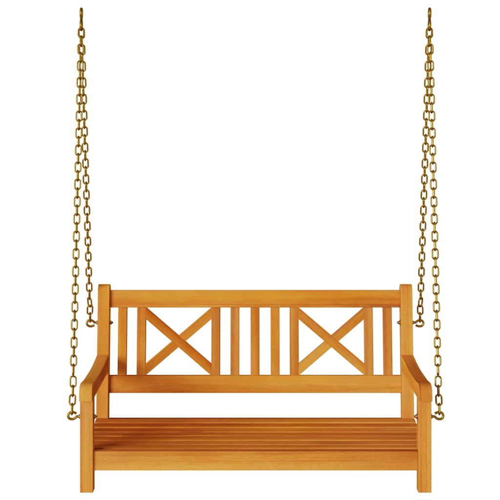 Gartenschaukelbank Braun 119 x 35 x 47 cm Massivholz Akazie