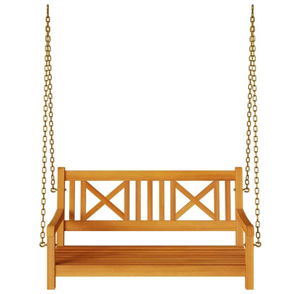 Gartenschaukelbank Braun 119 x 35 x 47 cm Massivholz Akazie