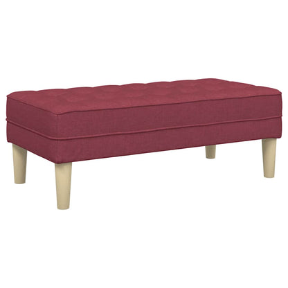 Sofa Set 2 pcs Weinrot 173 x 131 x 67 cm Stoff