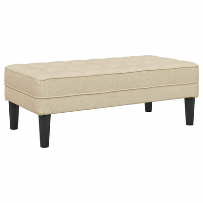 Sofa Set 2 pcs Creme 173 x 131 x 67 cm Stoff